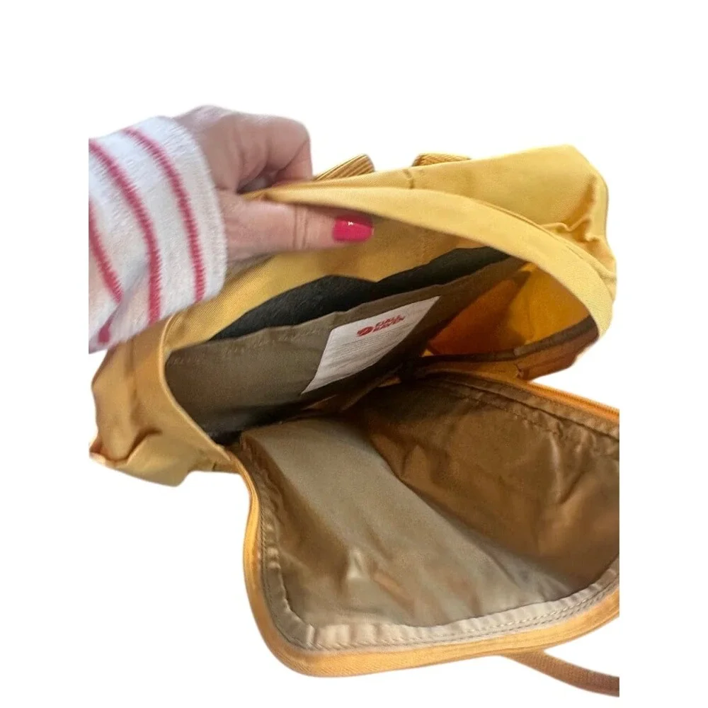 Fjallraven Tree-Kanken Backpack Bag Unisex Yellow Sustainable Eco-Friendly Bag